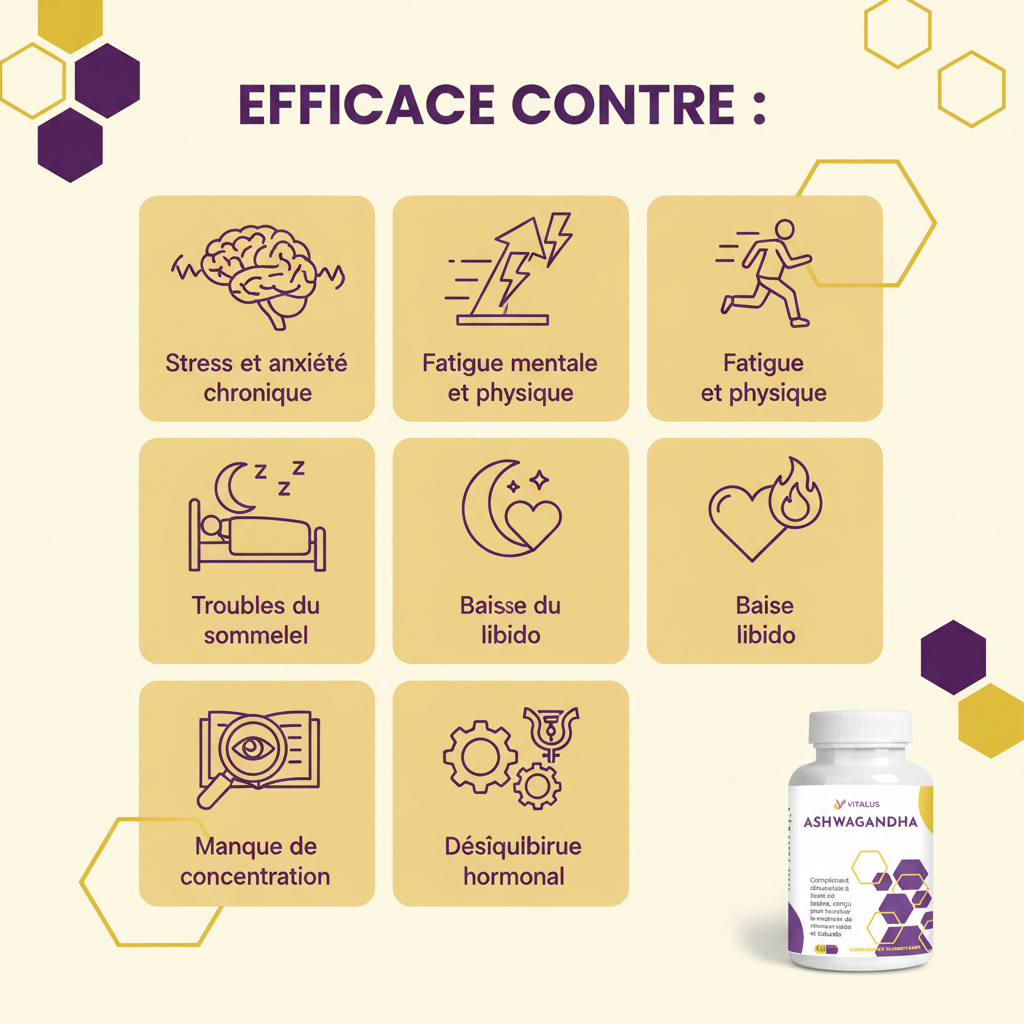 Efficace contre - Ashwagandha