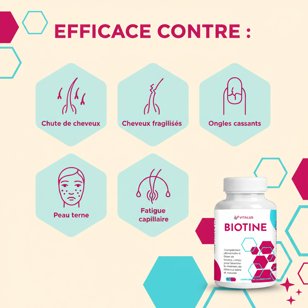 Efficace contre - Biotine
