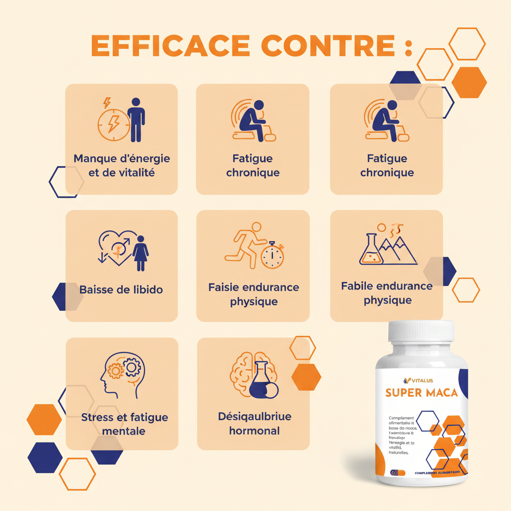 Efficace contre - Super Maca