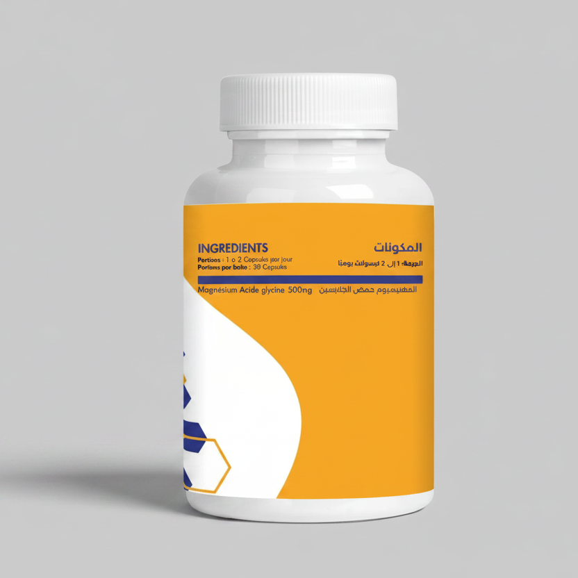 Magnésium Glycinate – Sommeil, Relaxation & Soutien Osseux