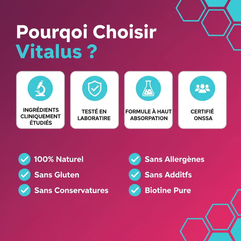 Pourquoi Choisir Vitalus - Biotine