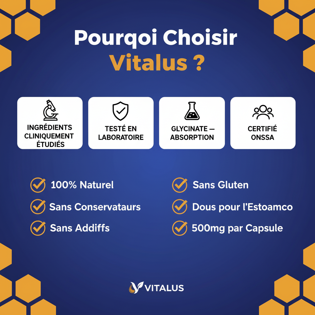 Pourquoi Choisir Vitalus - Magnésium Glycinate